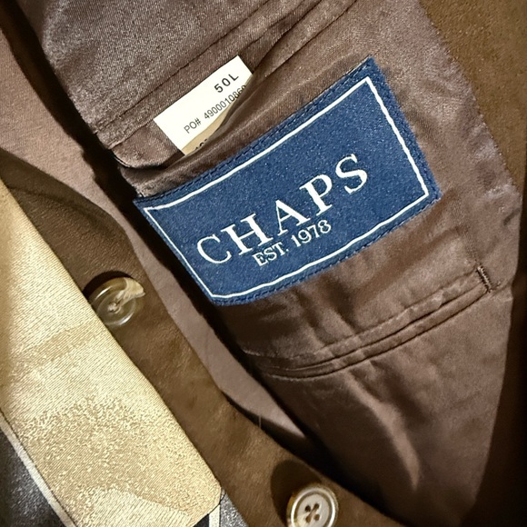 Chaps Brown Suede Sport Coat - Picture 3 of 6